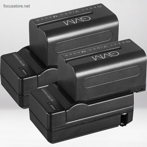 Miniatura: Kit de 2 Baterías y 2 Cargadores GVM NP-F750 4400mAh