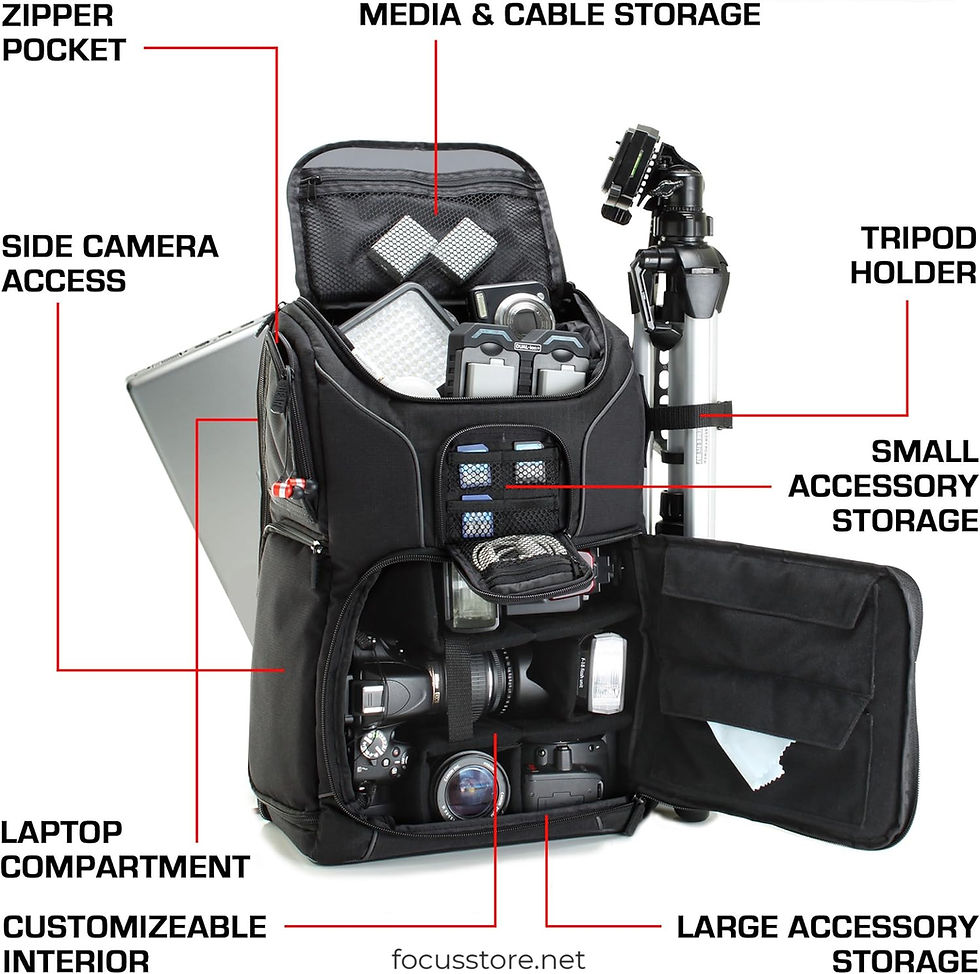 Miniatura: Gear - Mochila para cámara, con compartimento para laptop