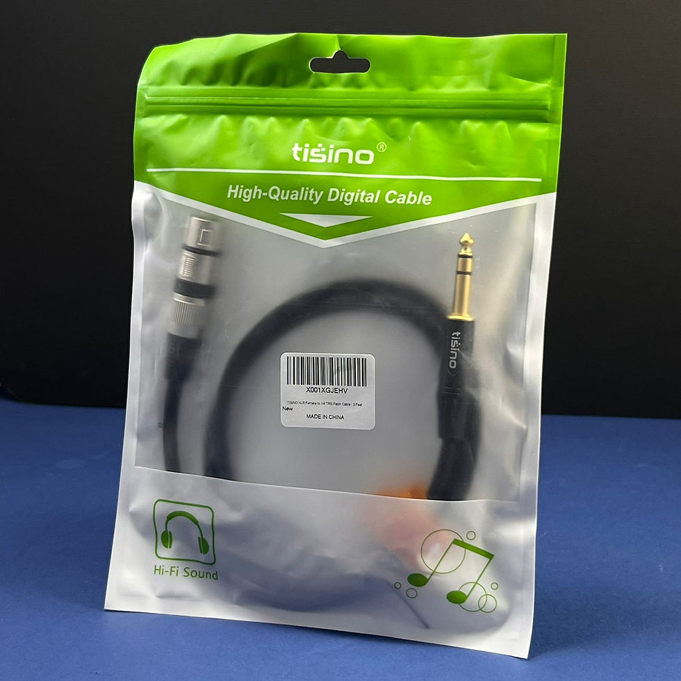 Miniatura: Cable de conexión TISINO XLR hembra a 1/4" - 1m