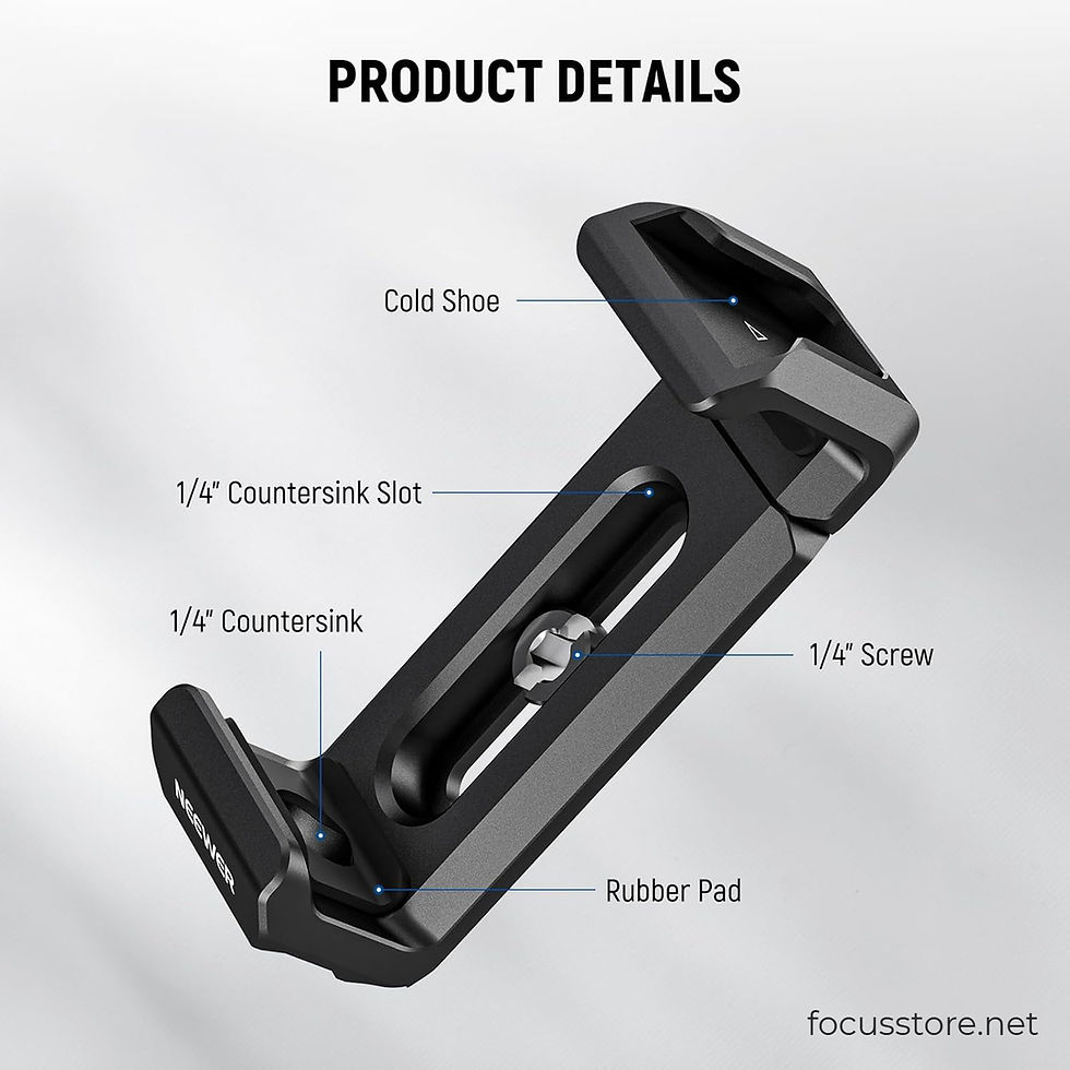 Miniatura: NEEWER Soporte para SSD T5 T7 T9 con tornillo de 1/4"