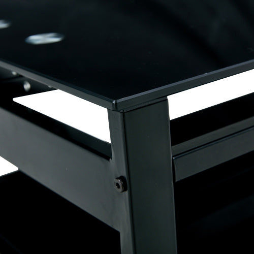 Thumbnail: Modern Glass Lift-Top Coffee Table with 2-Tier Storage