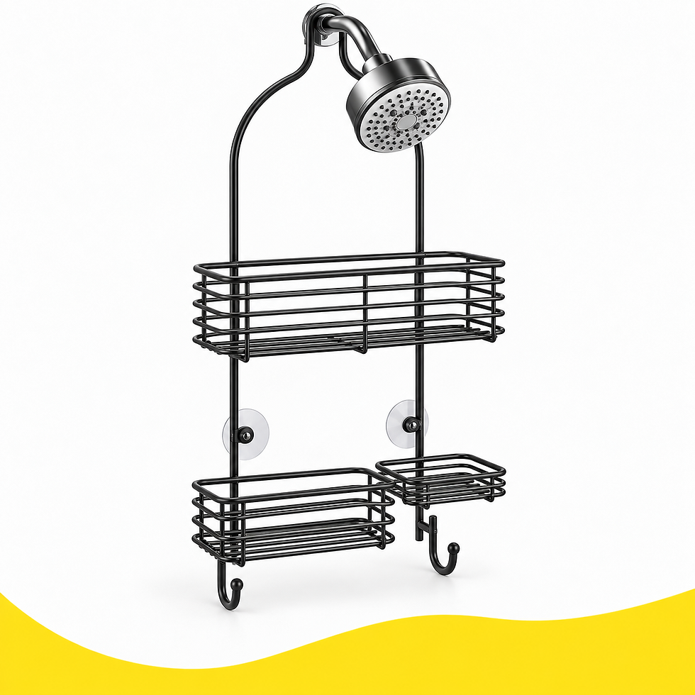 Thumbnail: Rustproof Hanging Shower Caddy with 2-Tier Storage