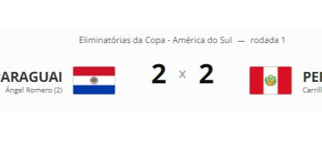 Futebol: Eliminatórias da Copa América do Sul