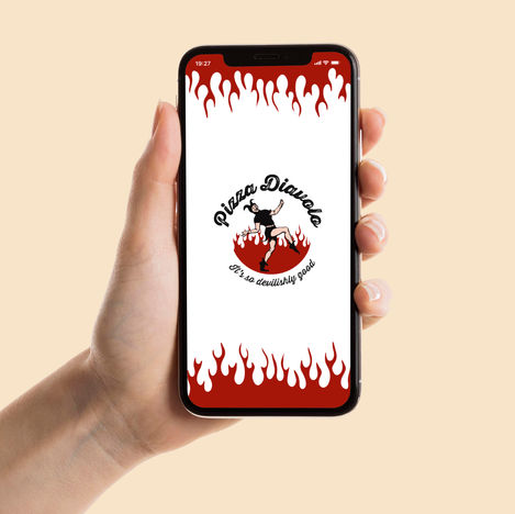 hand holding a phone