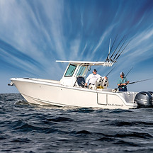 272CC Sailfish Center Console Boat with people fishing