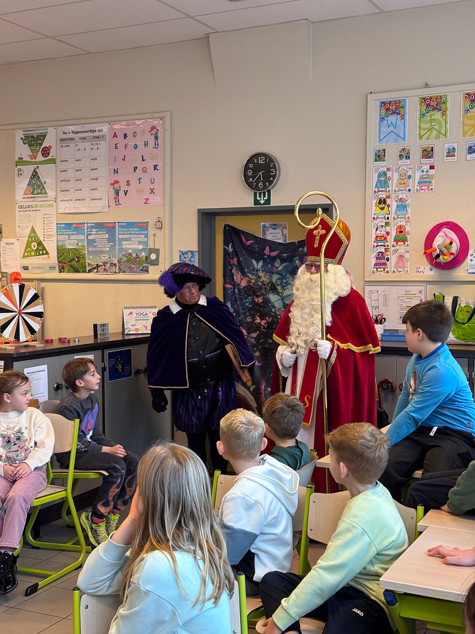 L3 en L4 krijgen bezoek van Sint en Piet
