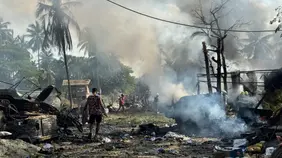 Myanmar military launches air strike on Rakhine market, killing at least 33