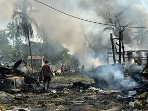 Myanmar military launches air strike on Rakhine market, killing at least 33