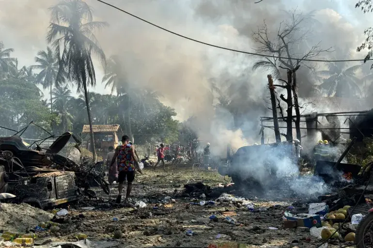 Myanmar military launches air strike on Rakhine market, killing at least 33