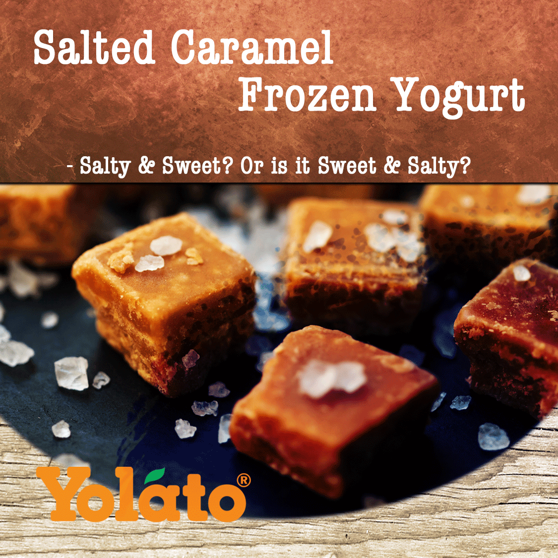 Salted Caramel Frozen Yogurt
