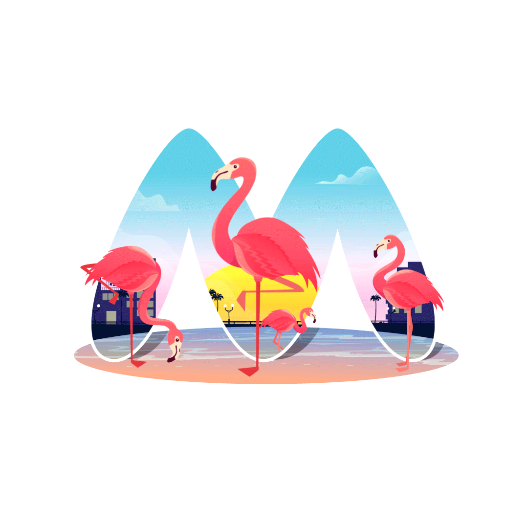 Earth Day :  flamingo