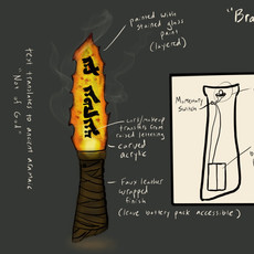 Red-Hot Stone Ritual Knife design