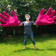Giant Basketball Hands