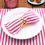 Thumbnail: Cherry Red Striped Cotton Napkins