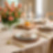 Well decorated table with linen table cloth and placemats.jpg