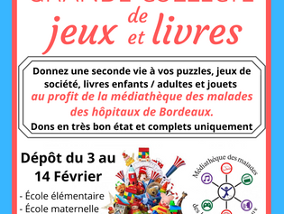 Grande collecte de jeux et de livres