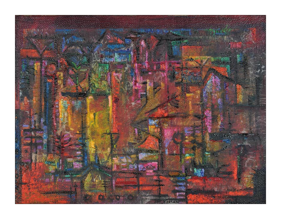 Paesaggio rosso 2008 tecnica mista su tela 60x80.jpg