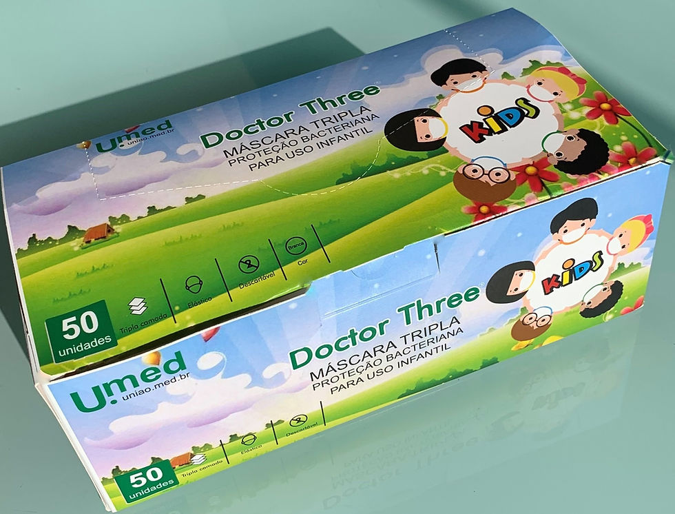 Thumbnail: Máscara KIDS caixa com 50 unidades