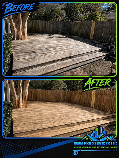 Fence cleaning and restoration before and after in Thibodaux