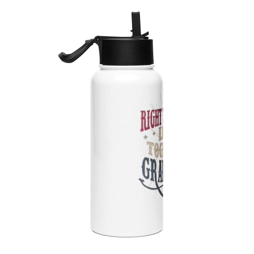 Thumbnail: Stainless Steel Water Bottle with a Straw Lid