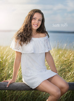 summer beach high school senior session