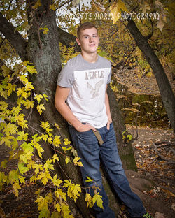 fall high school senior photo session