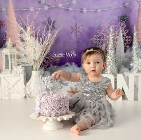 purple and pink winter wonderland