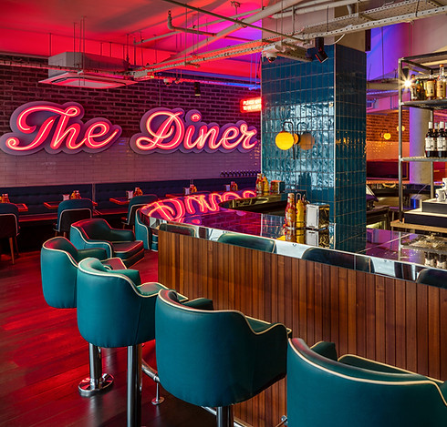 Interior Designers, The Diner Southampton, Restaurant and Bar design Award