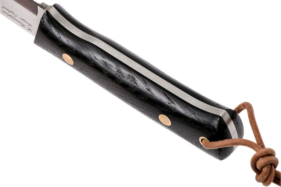 Thumbnail: Woodsman Knife - Bog Oak with Fire Striker Steel