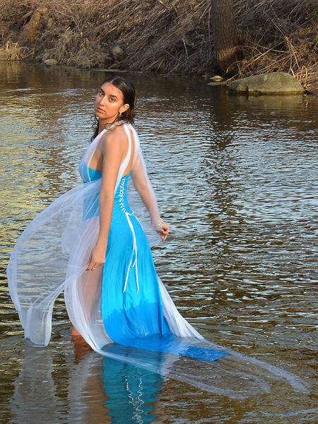 back of garment showing corset closure