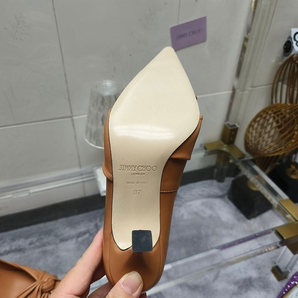 Thumbnail: JIMMY CHOO HEDERA LEATHER PUMPS BROWN