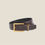 Thumbnail: SAINT LAURENT LOGO LEATHER GOLD BELT BROWN
