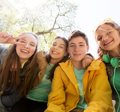 Happy content Teenagers