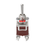 Thumbnail: ON-OFF-ON Toggle Switch, 15A/250V AC, 6-PIN, Long-Life, 3-Position for Automotiv