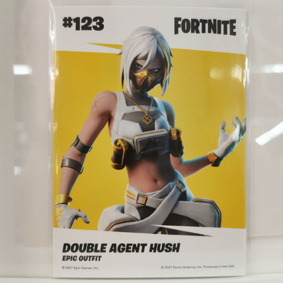 Panini Fortnite Double Agent Hush #123 Holofoil Series 3