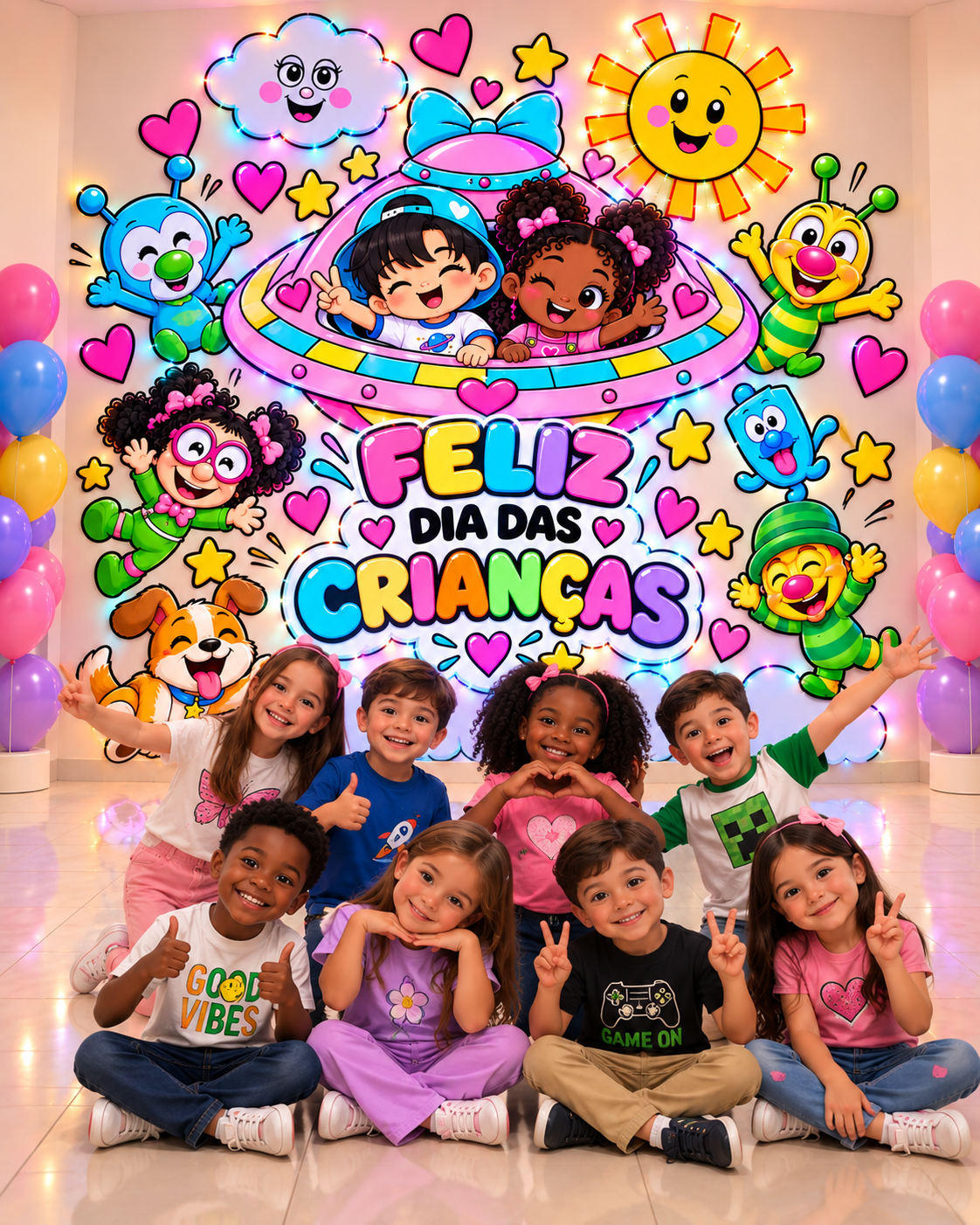 PAINEL TURMA DA XUXA DIA DAS CRIANÇAS