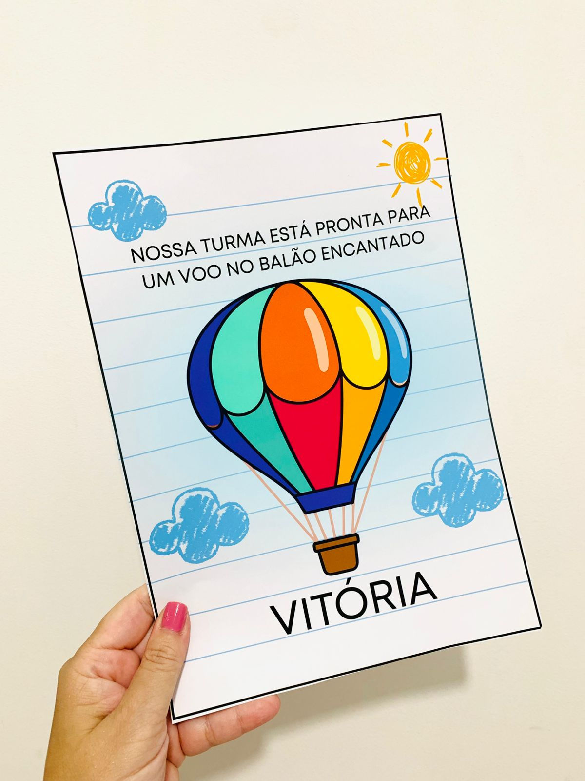 LETRA NOME | BALÃO ENCANTADO 