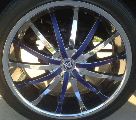 Vinyl customization for rims/wheels