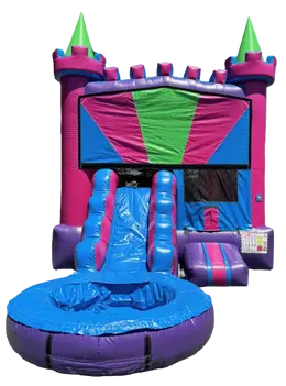 Pink Castle Mini-Slide Bounce House Rental
(Wet)
$175.00
Unit Dimensions:
Length: 25'
Width:14'
Hight:15'