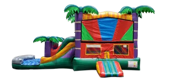 3 - 1 Tropical Wet Combo Bounce House Rental (Wet/Dry)
$255.00
Unit Dimensions:
Length: 25'
Width: 13'
Height: 14'
