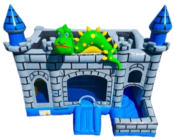 6 -1 Dragon Castle Combo Bounce House Rental
$289.00
Unit Dimensions:
Length: 20'
Width: 18'
Height: 16'