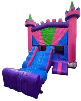 Pink Castle Mini-Slide Bounce House Rental (Dry)
$175.00
Unit Dimensions:
Length: 25'
Width:14'
Hight:15'