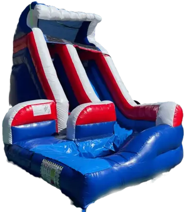 18' Tall All American Wave Water Slide Rental
$265.00
Unit Dimensions:
Length: 25'
Width: 18'