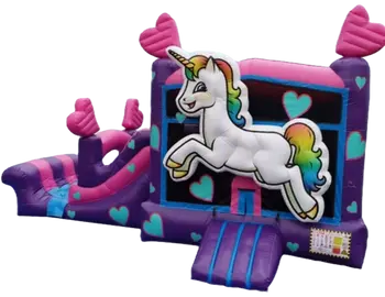Pink Unicorn Combo Bounce House (Dry)
$195.00
Unit Dimensions:
Length: 27'
Width: 15'
Height: 16'