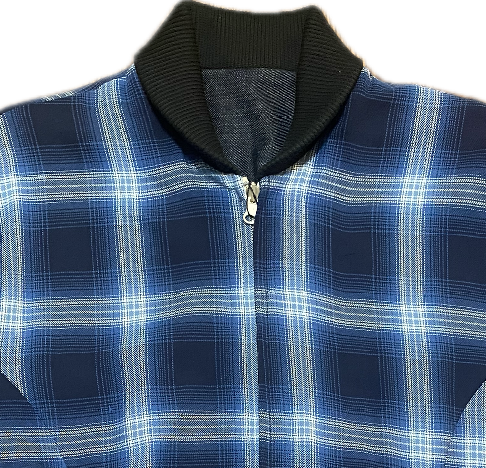 Miniaturbild: Swankys Vintage Blue Rocker Reversible 50's Bomber Jacket