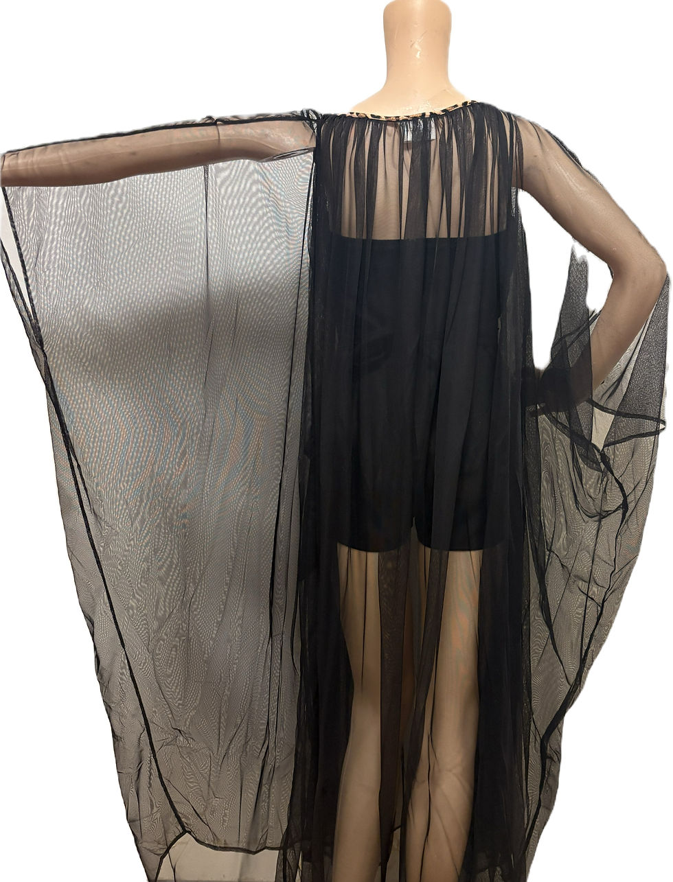 サムネイル： Swankys  Black Sheer Diamond Caftan