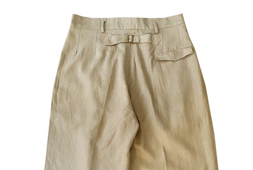パンツ 1950s BRITISH LINEN TROUSERS Original 1950s British Men's Linen Trousers - Size 28 x 30.5