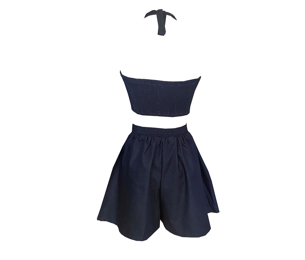 Miniaturbild: Swankys Vintage Denim 3pc Beach Cover