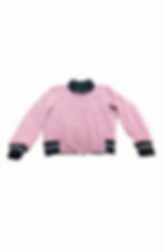 Vintage Pink & Black Rocker Reversible Bomber 50's
