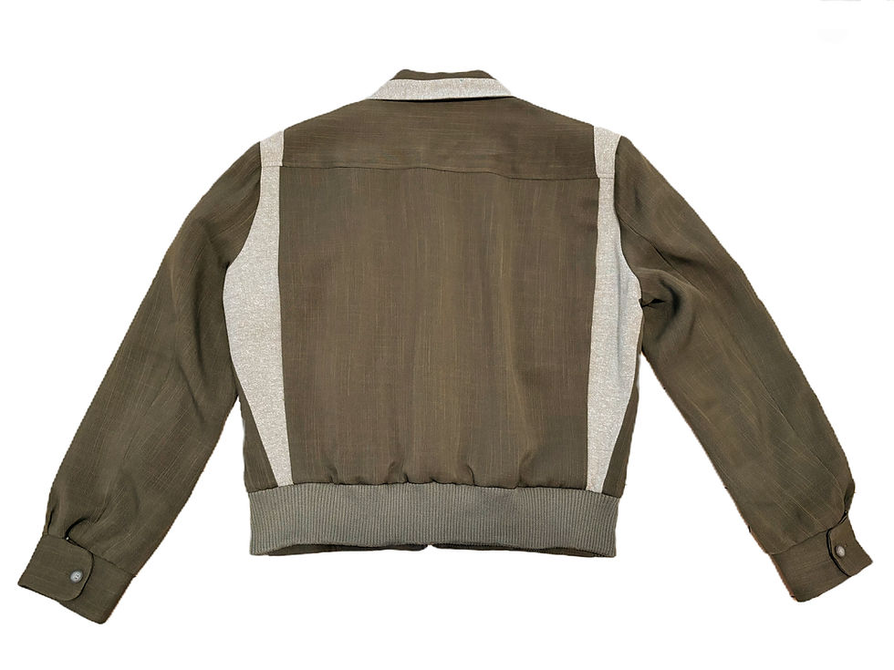 Miniaturbild: Vintage  50's Memphis Lux Hunter Green & Grey Fleck Ricky Jacket